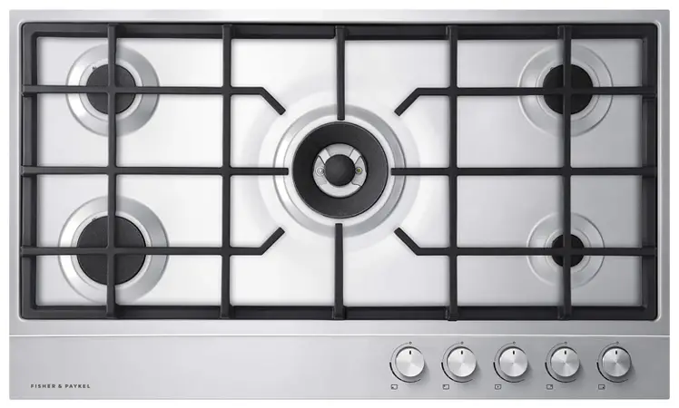 FISHER PAYKEL CG365DLPX1 N 36 Inch LPG Gas on Steel Cooktop