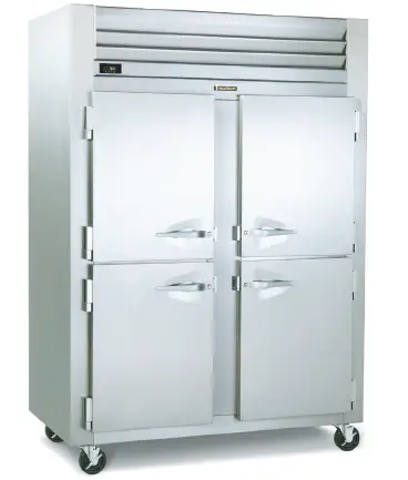 Traulsen-RHT132NPUT-FHG-Stainless Steel-One-Section-Half-Door-Refrigerator-product