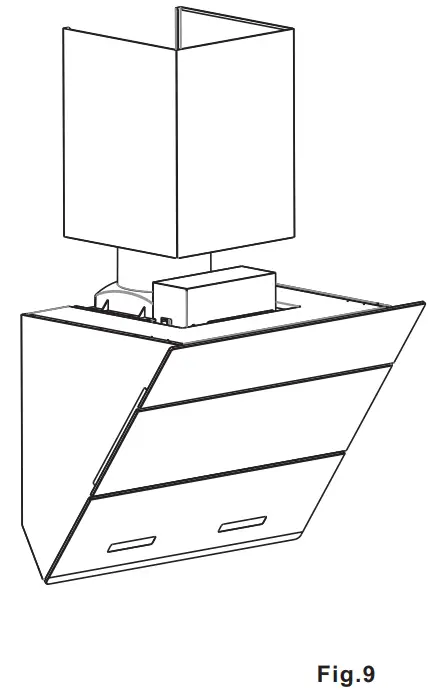 ECS6691G Cooker Hood Ranghood insatllation