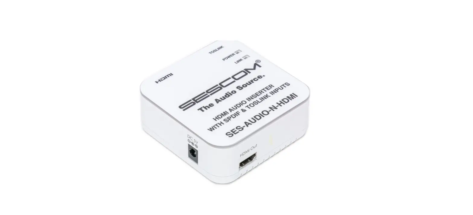 Sescom Ses-aud-n-hdmi4k Analog Audio Toslink User Manual