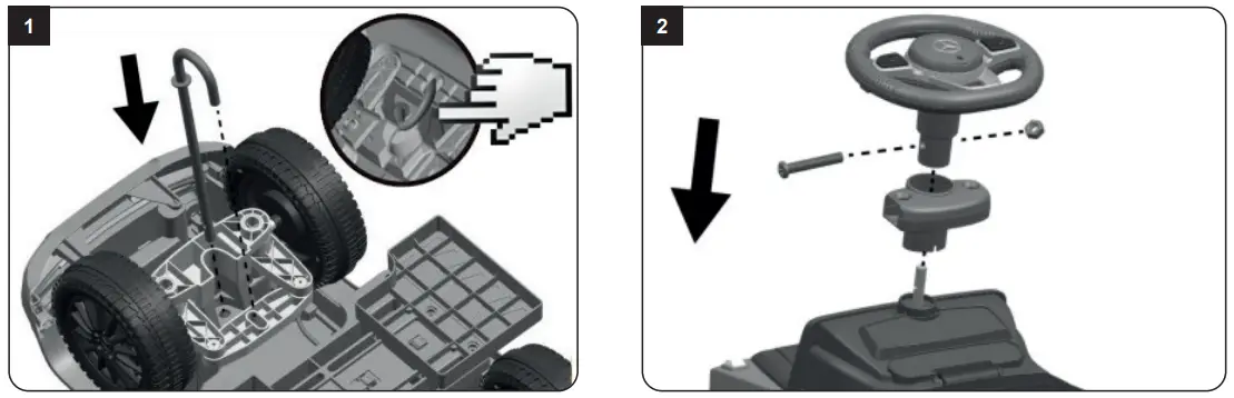 JAMARA 460625 Push-Car Mercedes-Benz G 350 d white 3in1-fig5