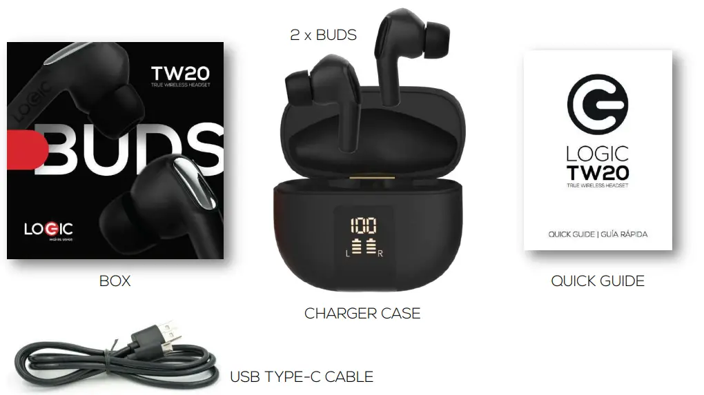 LOGIC TW20 TWS Bluetooth Earphones-fig2