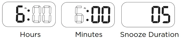 LIMITLESS E308386 Digital Alarm Clock - Alarm Time