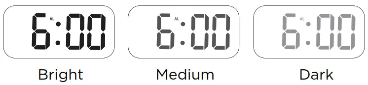 LIMITLESS E308386 Digital Alarm Clock - Brightness