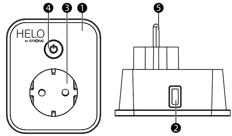 STRONG Helo-PLUSB FR Smart Wi Fi Plug 2x USB - FUNCTION DIAGRAM
