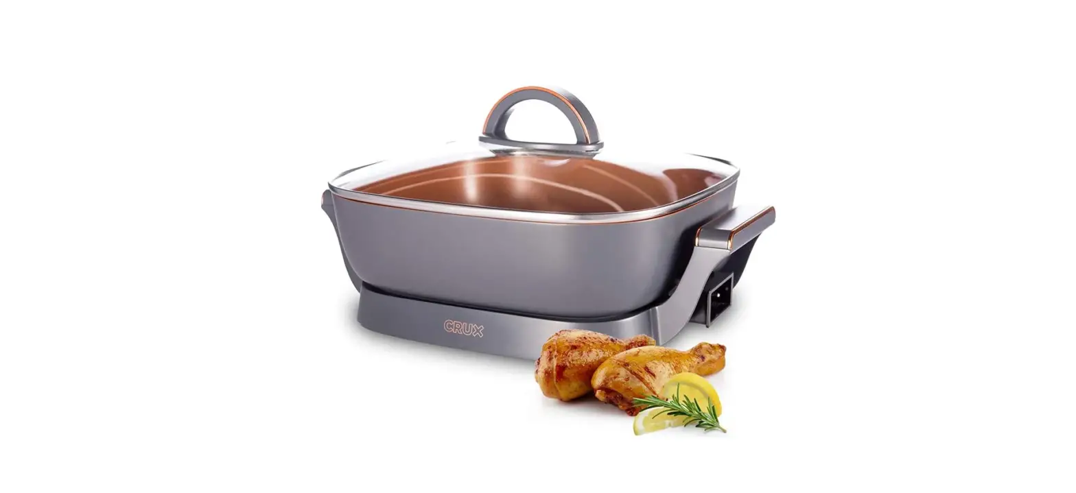 Crux 14620 Extra Deep Nonstick Scratch Resistant Electric Skillet User Guide Crux 14620 Extra Deep Nonstick Scratch Resistant Electric Skillet User Guide