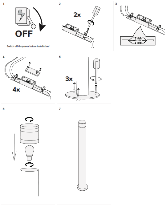 llitt E27 Nils Bollard - fig