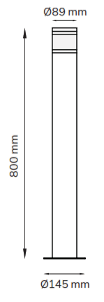 llitt E27 Nils Bollard