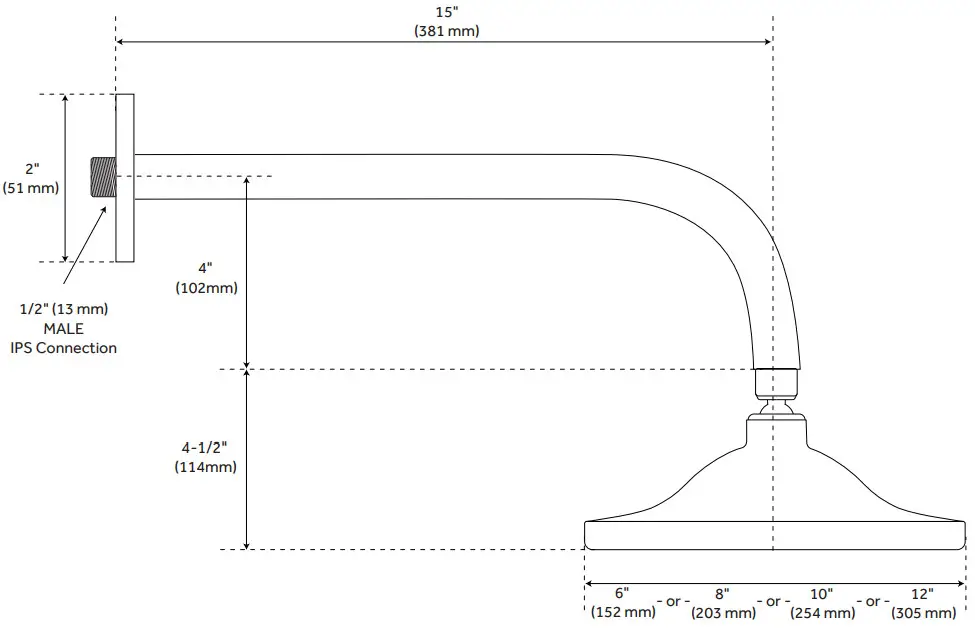 Cooper 942309 Shower System with Rainfall - SHOWER HEAD