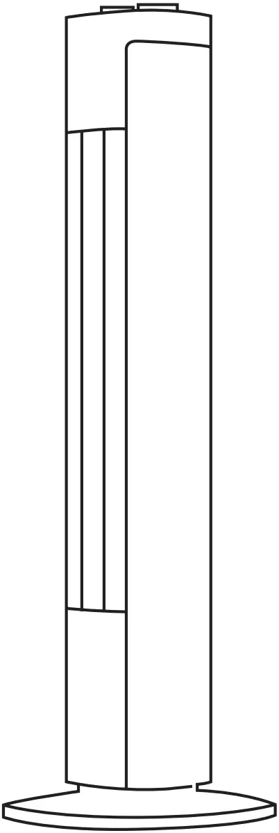 taurus 84342555 Oscillating Tower Fan Babel Digital A01