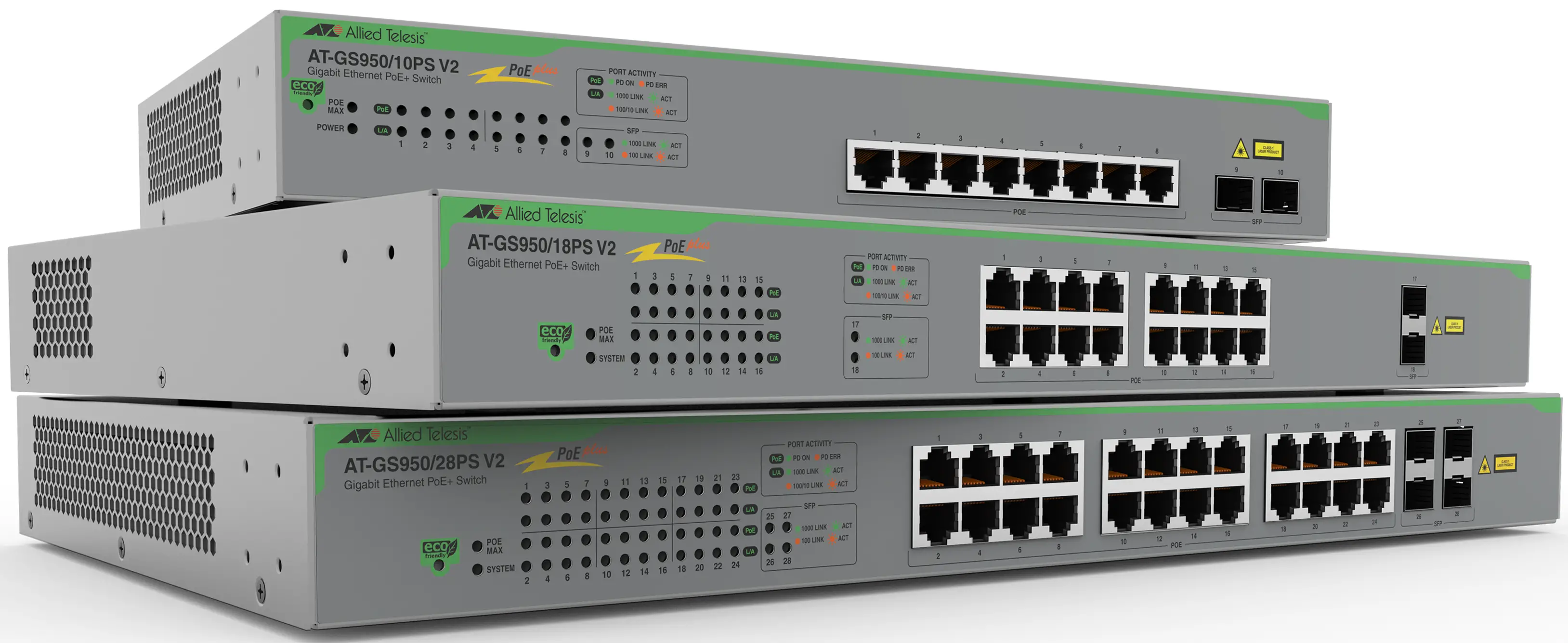 Allied Telesis GS950 PS Series Gigabit Ethernet PoE+ Switch