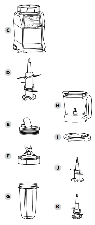 NINJA AMZ493BRN Compact Kitchen System with Auto iQ-fig2