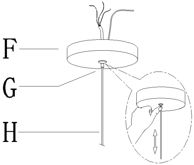 ZEVNI A04437 2 Inch Wide Black LED Mini Pendant - FIGURE 10