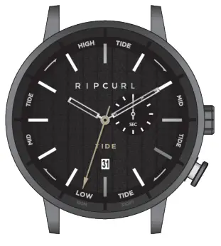 RIP CURL A1151 Analogue Leather Tide Watch-1