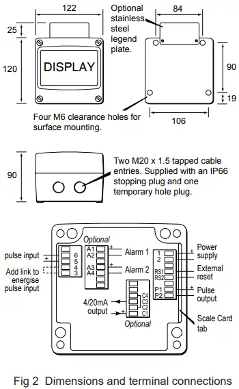BEKA BA334G Externally Powered Rate Totaliser-fig3