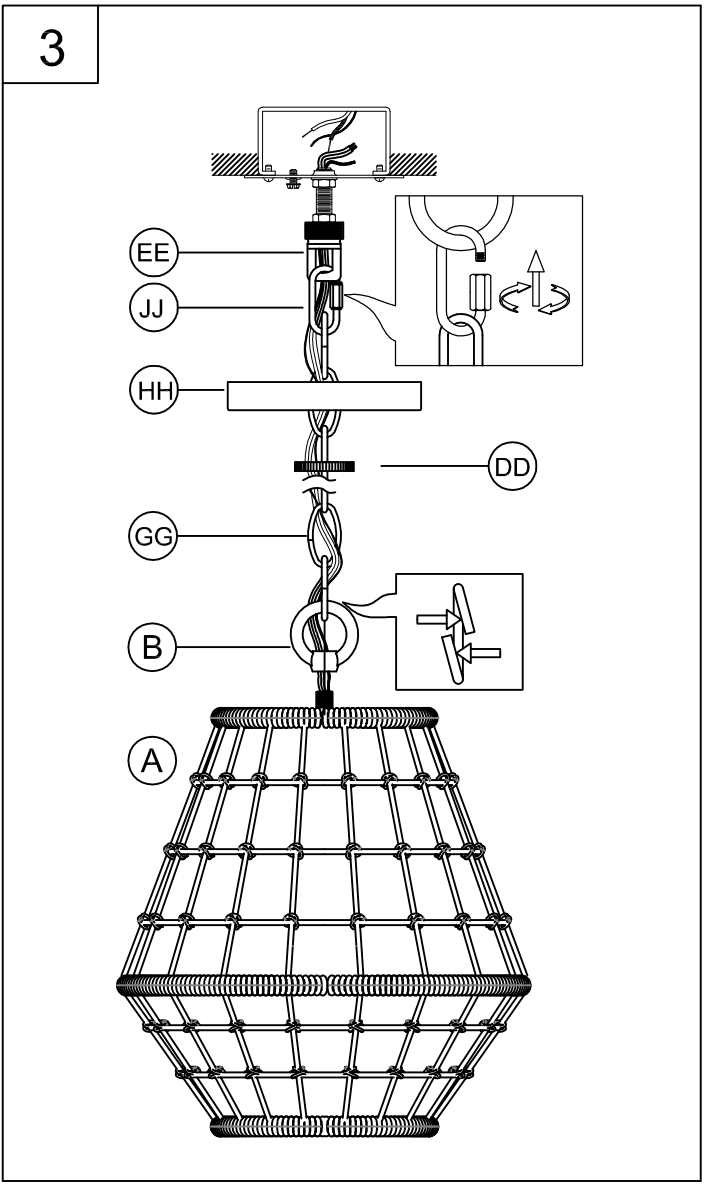 PROGRESS LIGHTING P500423 One Light Vintage Brass Coastal Pendant - fig 4