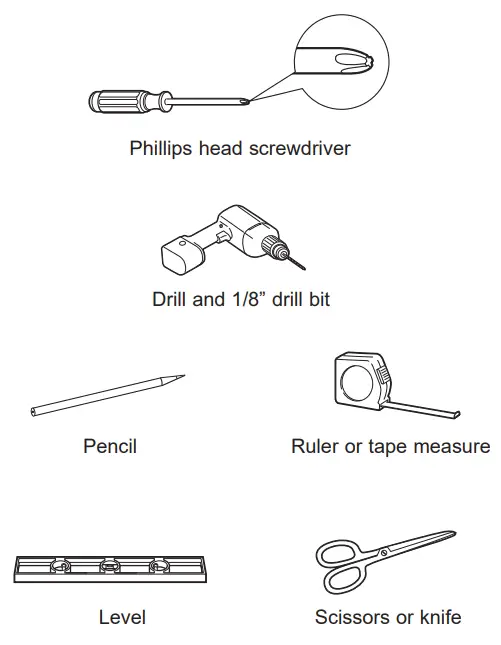 GE APPLIANCES AHEK08AC Smart Electronic Window Air Conditioner - TOOLS YOU WILL NEED
