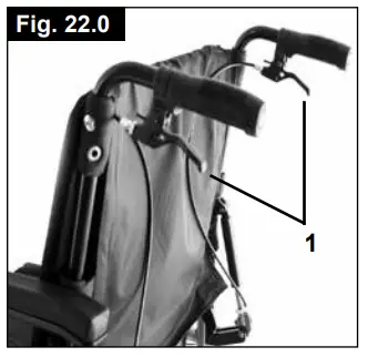 Breezy P19180 Style X Ultra Rigid Wheelchair - Backrest Angle 1