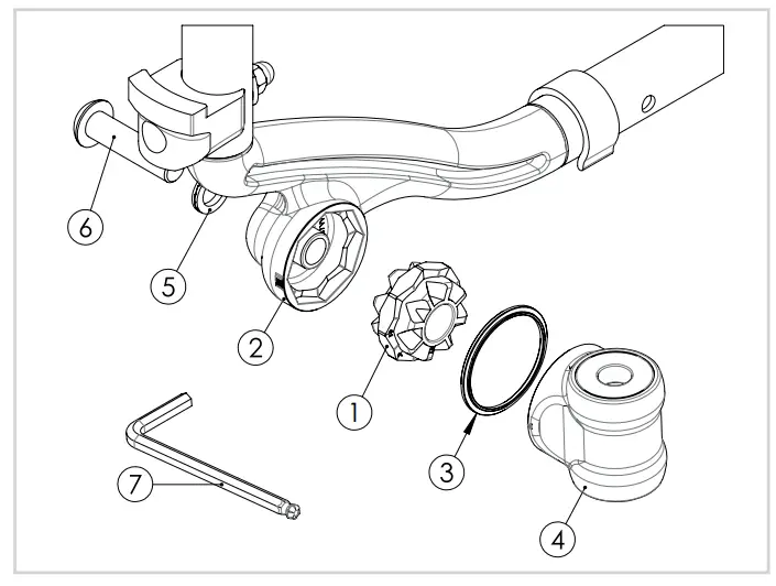 Breezy P19180 Style X Ultra Rigid Wheelchair - Castor Position
