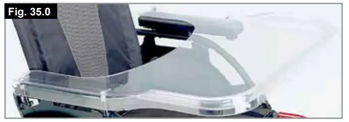 Breezy P19180 Style X Ultra Rigid Wheelchair - Crutch holder 1