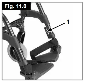 Breezy P19180 Style X Ultra Rigid Wheelchair - Footplates