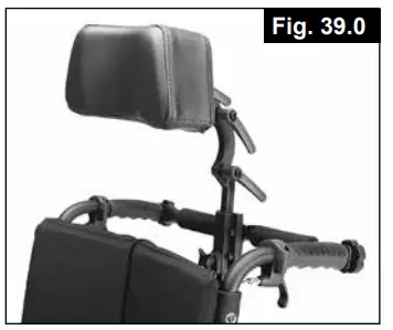 Breezy P19180 Style X Ultra Rigid Wheelchair - Headrests