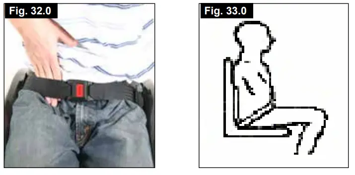 Breezy P19180 Style X Ultra Rigid Wheelchair - Pelvic Restraint