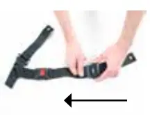 Breezy P19180 Style X Ultra Rigid Wheelchair - belt