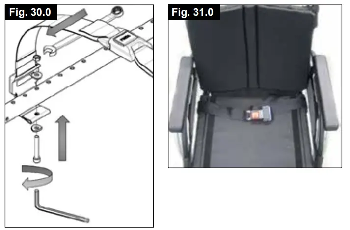 Breezy P19180 Style X Ultra Rigid Wheelchair - buckles