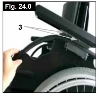 Breezy P19180 Style X Ultra Rigid Wheelchair - guard 1