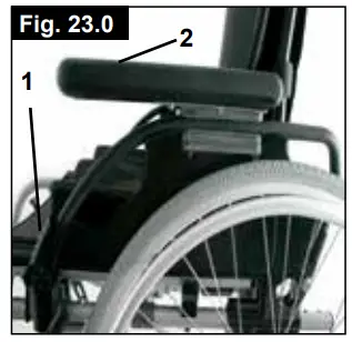 Breezy P19180 Style X Ultra Rigid Wheelchair - guard