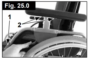 Breezy P19180 Style X Ultra Rigid Wheelchair - long
