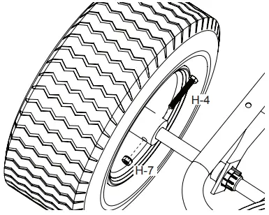 Bolt installation on inside of wheel