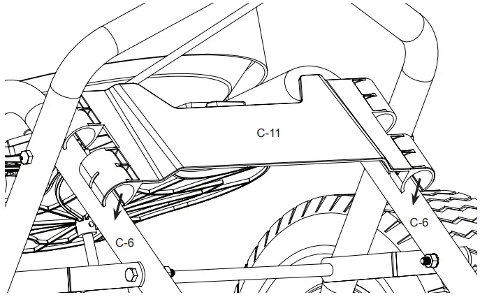 Attach Rear Baffle (snap onto frame)
