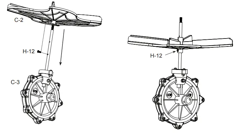 Assemble Impeller to Gear Box