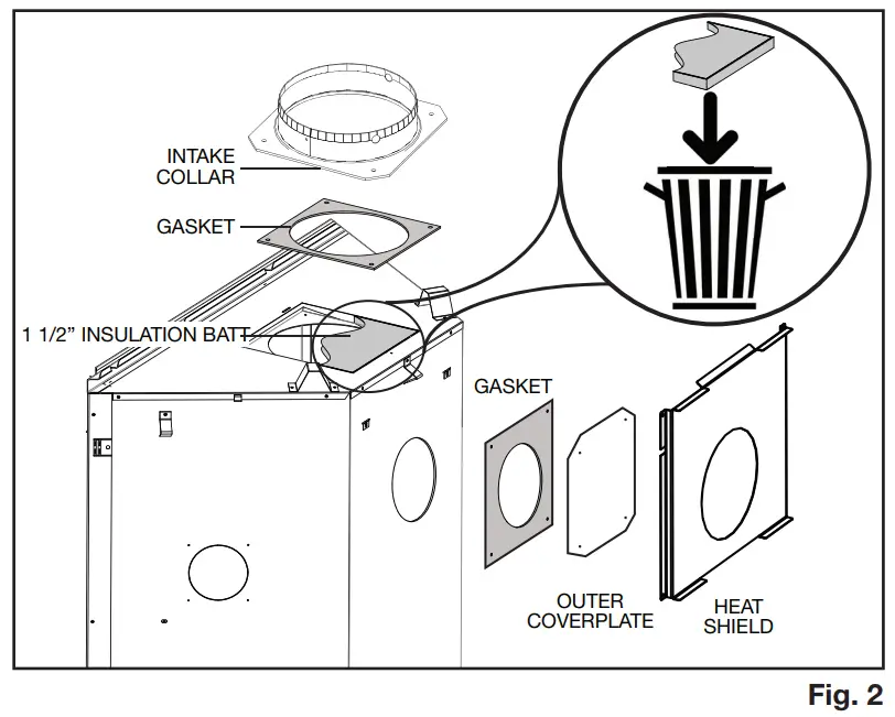 NAPOLEON BX42NTRE Vent Natural Gas Fireplace - Fig 21
