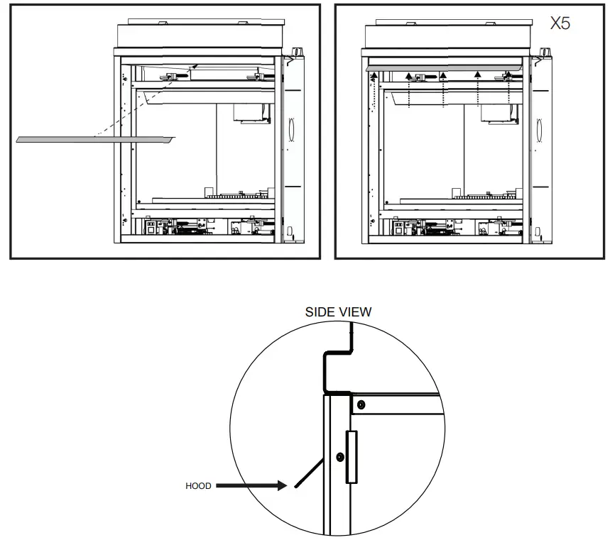 NAPOLEON BX42NTRE Vent Natural Gas Fireplace - Fig 55