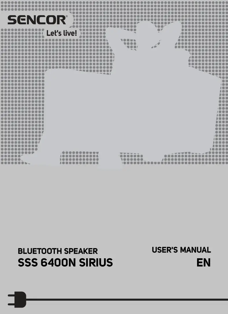 Sencor Bluetooth Speaker SSS 6400N Sirius User's Manual