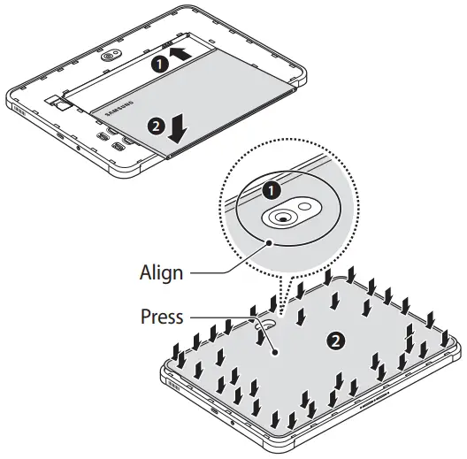 Installing a nano-SIM card (sold separately) and battery