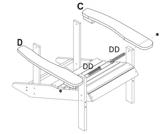 FIG 6 Attaching the armrest