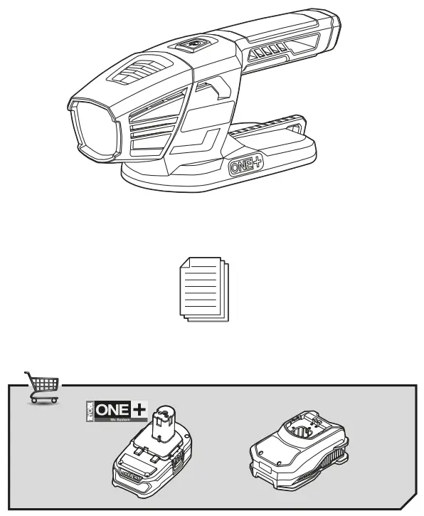 RYOBI R18T Cordless LED Torch - fig 1