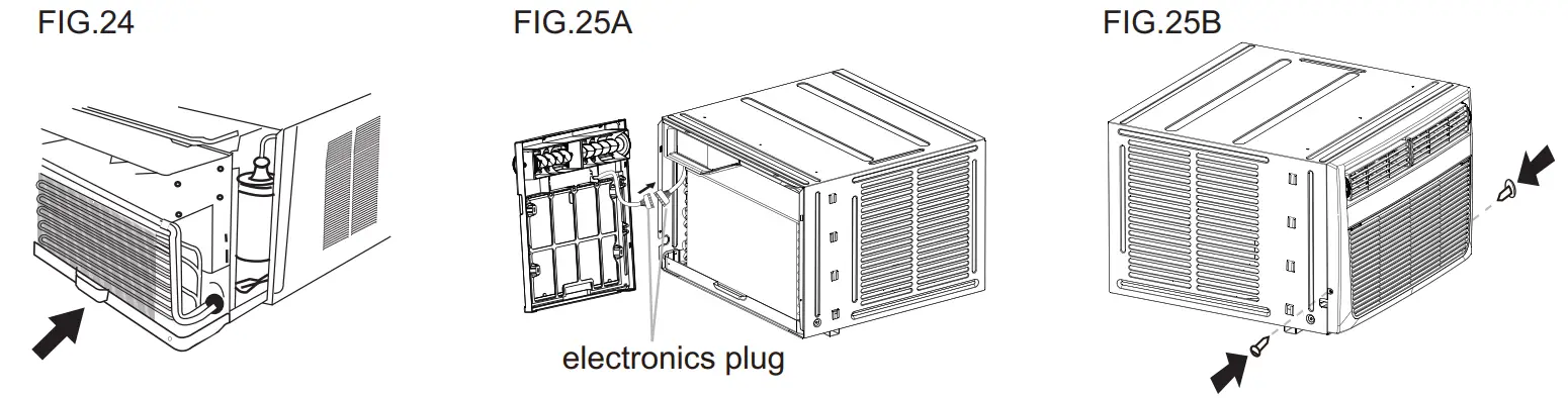FRIGIDAIRE FFRE083ZA1 SLO3 Wall Mounted Room Air Conditioner - Cabinet7