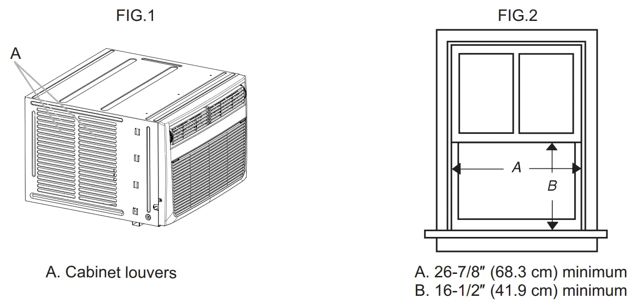 FRIGIDAIRE FFRE083ZA1 SLO3 Wall Mounted Room Air Conditioner - Window