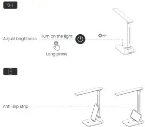 POVISON YD-T9019-1 LED Desk Lamp - Function guide 3