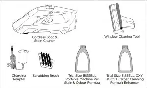 Bissell 2164 Series PET PRO Little Green and charging adapter