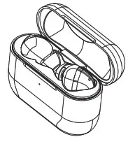 aiwa AT-X80FANC Active Noise Cancelling TWS Buds - POWER ON