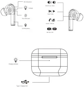 aiwa AT-X80FANC Active Noise Cancelling TWS Buds - PRODUCT OVERVIEW