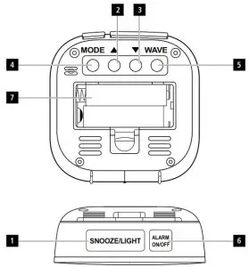 hama 00136278 Radio Controlled Alarm Clock - overview