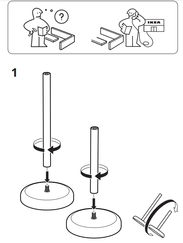 IKEA CHILISTRAN 9 1 2 Inch Plant Stand - parts 1
