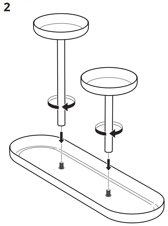 IKEA CHILISTRAN 9 1 2 Inch Plant Stand - parts 2